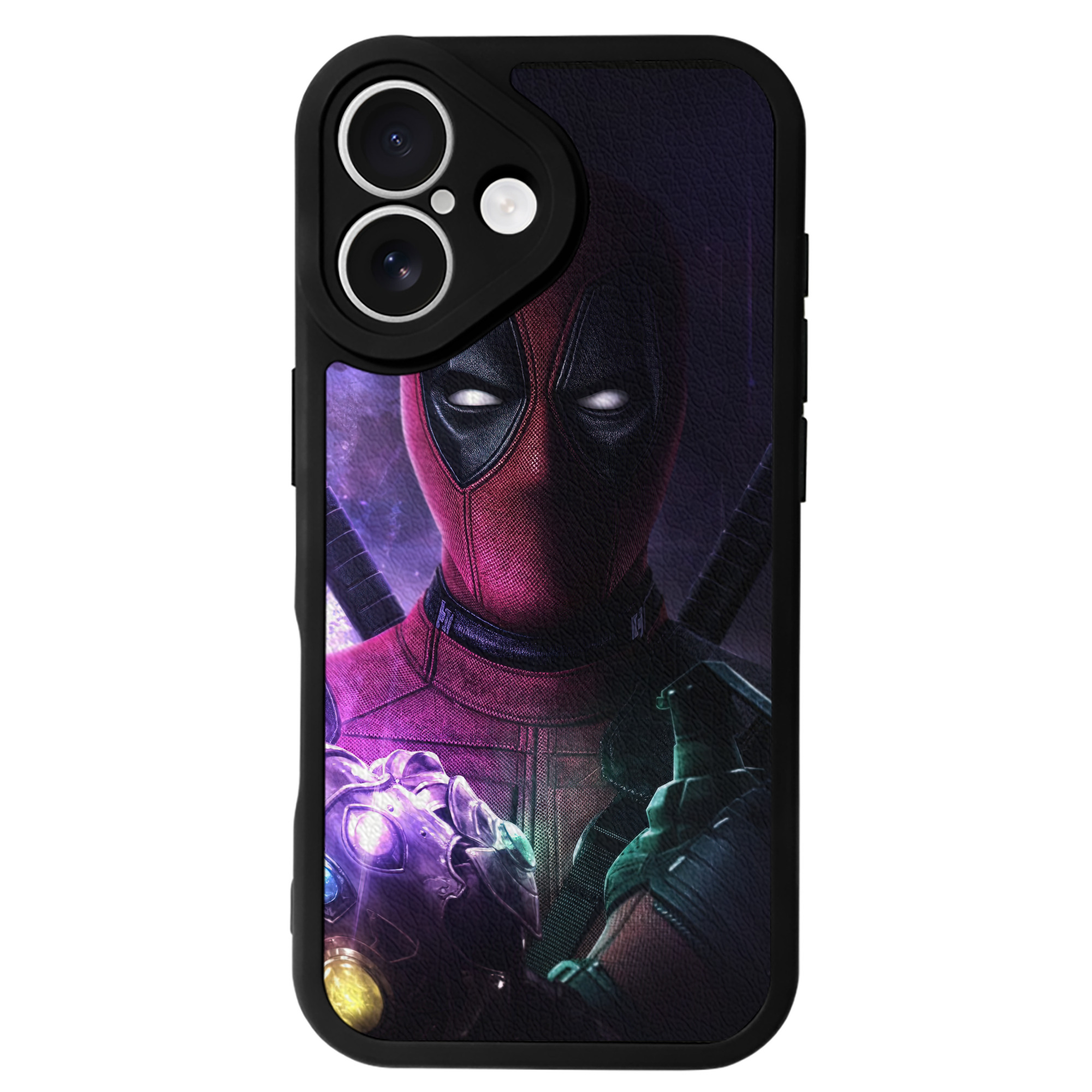 （画像用） Deadpool デッドプール 【iPhone 16シリーズ対応】シリコンスマホケース（レザー調） 材質：シリコン